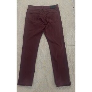 Men34 W X 32 L  Adriano Goldschmied The Everett Slim Straight Maroon Red Pants